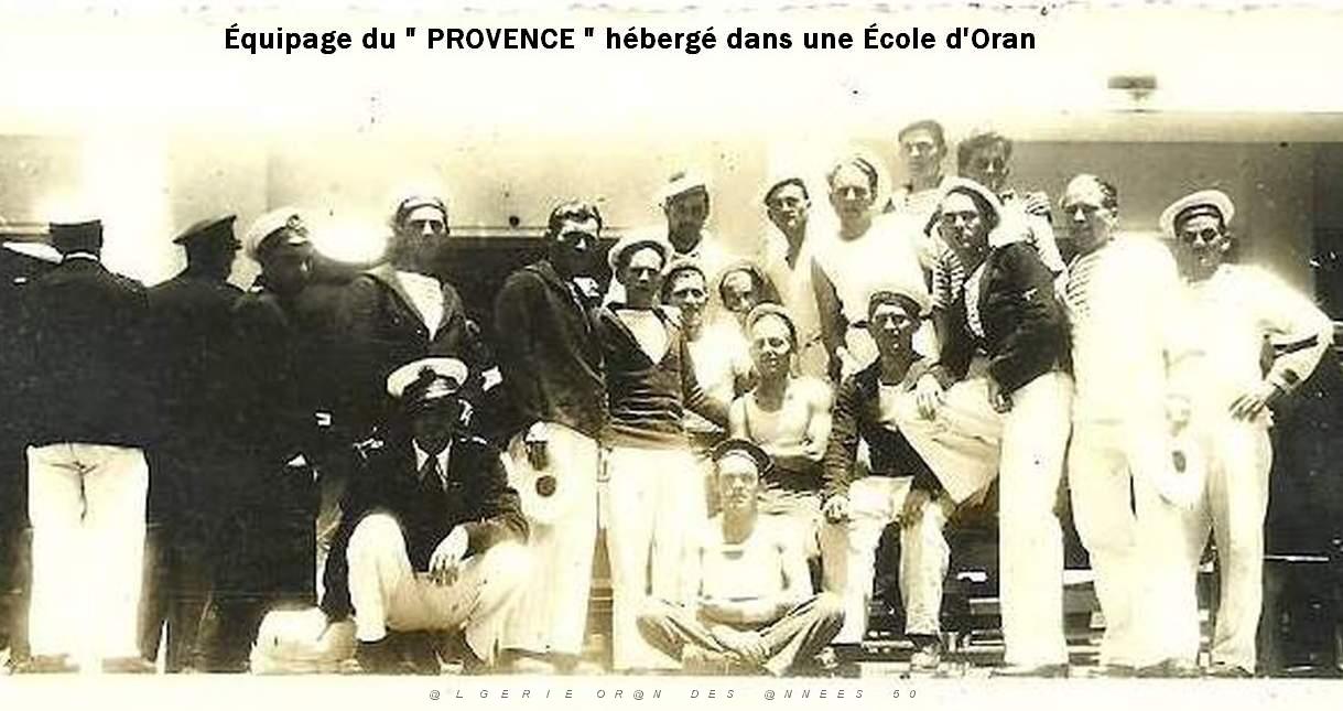 Oran SDV- 4842- equipage du Provence heberge dans une ecole d'Oran.jpg